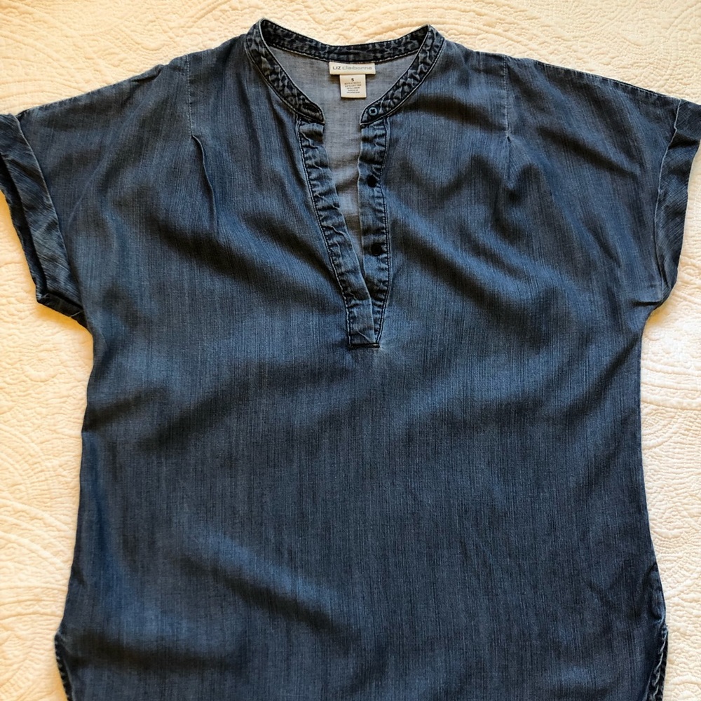 Liz Claiborne Chambray Blouse